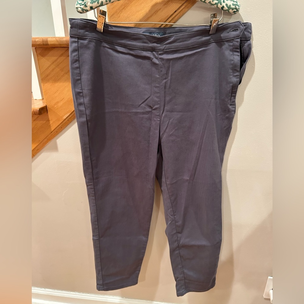 NWOT ModCloth capri pants cotton spandex polyester side zip size 20